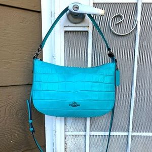 NWT Coach Croc Embossed Chelsea Crossbody MSRP$325